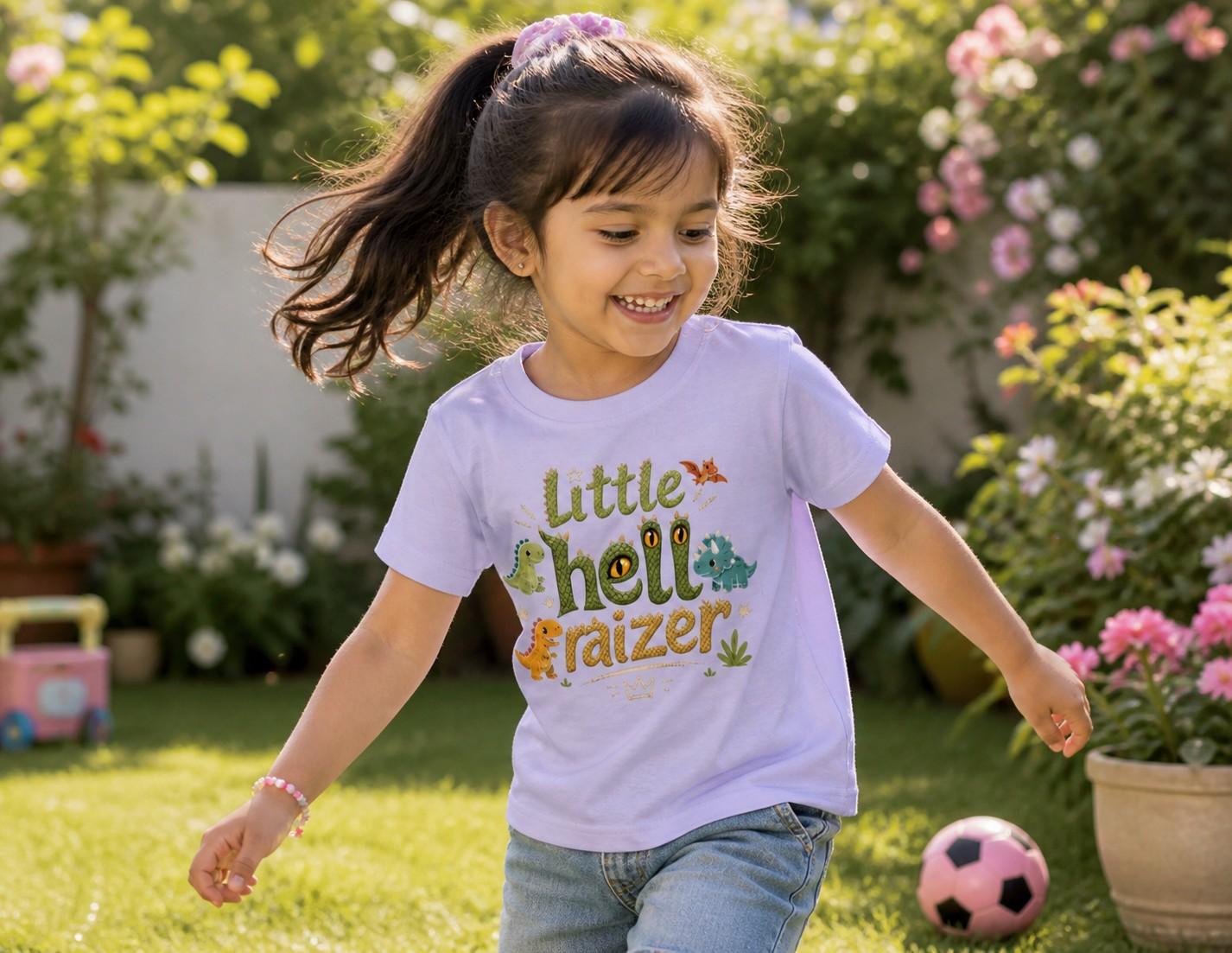 Little Hell Raiser Kids Crew Neck T-Shirt