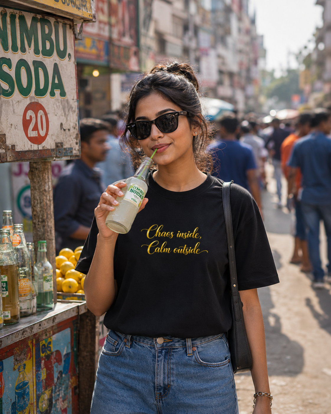 Chaos inside Calm outside T-Shirt