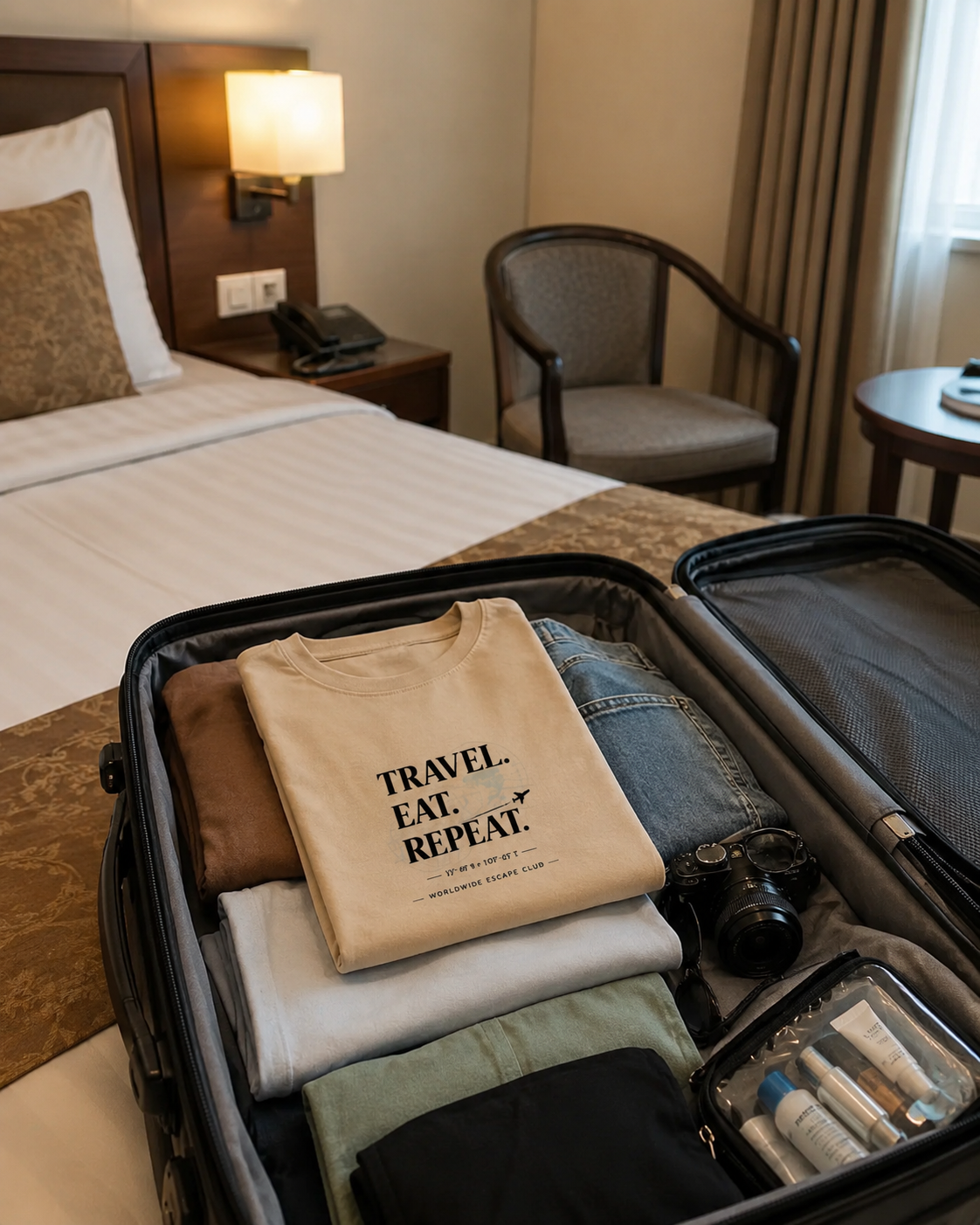 Travel.Eat.Repeat Unisex Classic T-Shirt